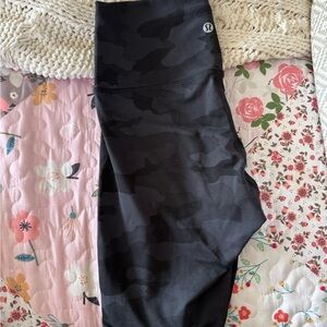 Lululemon Black Camo 8” shorts